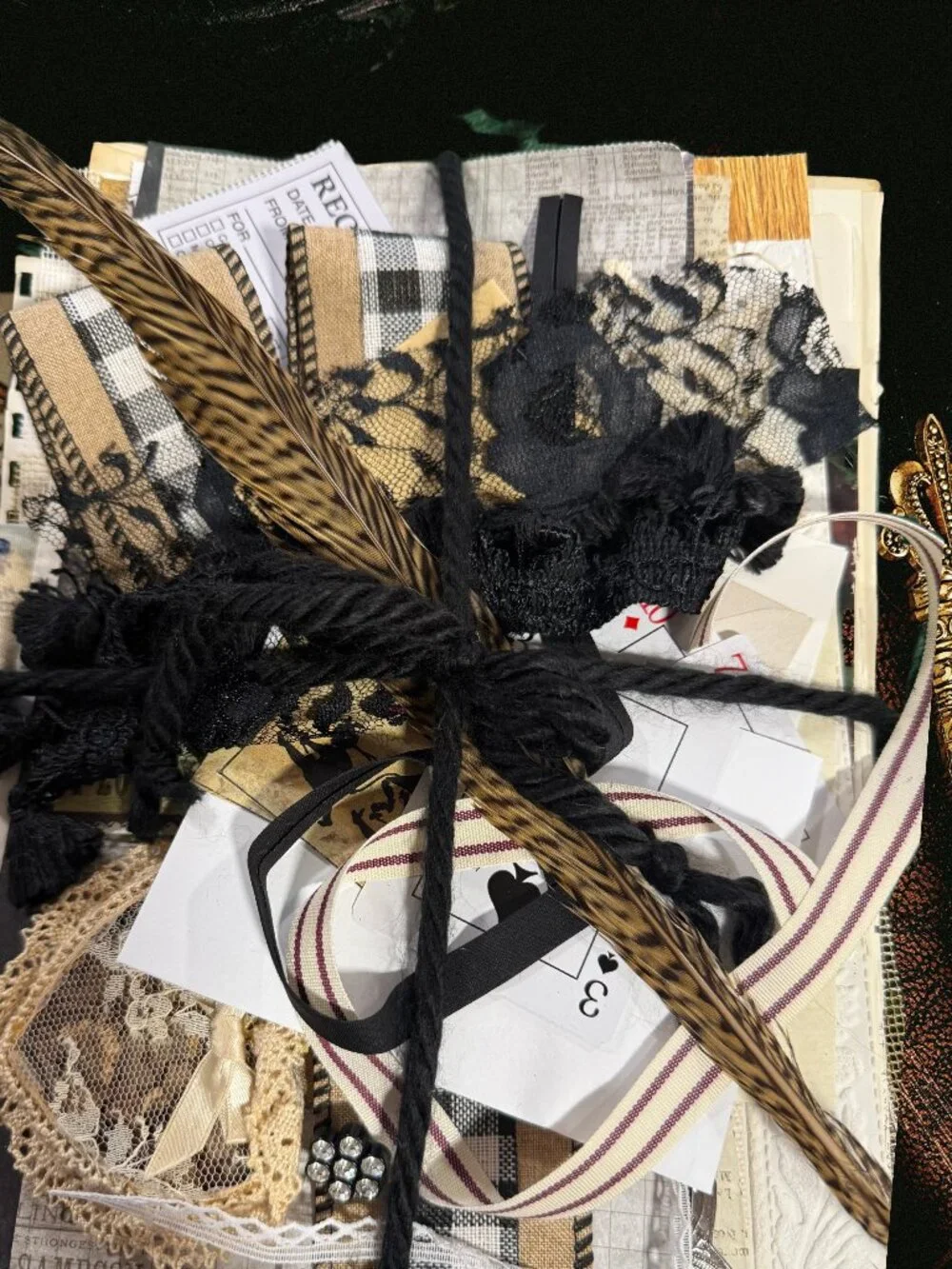 Gothic/Dark  Romance Ephemera Kit, 50+ Curated Junk Journal Supplies Bundle